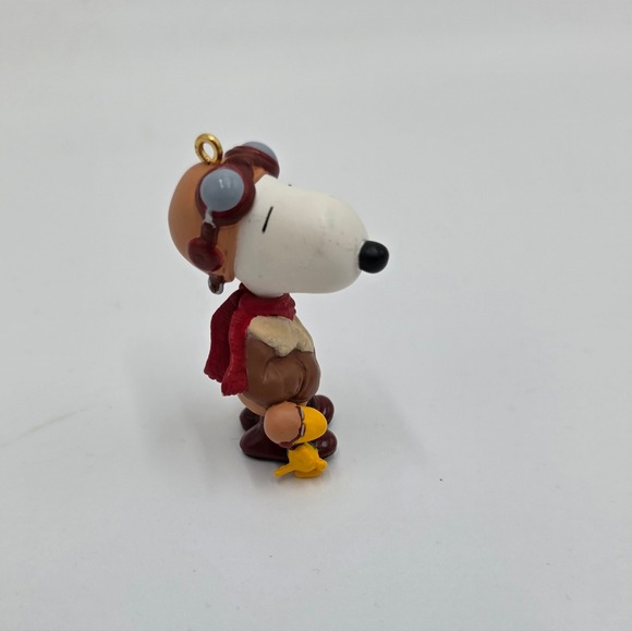 Hallmark Peanuts Snoopy Woodstock Pilot Aviator Ornament Christmas Figurine - Picture 2 of 4